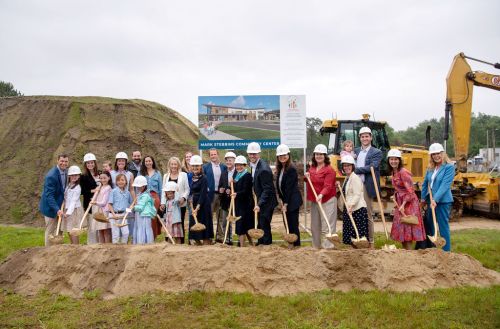 The Stebbins Family, local Dignitaries and non-profit leaders break ground on 20,000 s/f Mark Stebbins Community Center